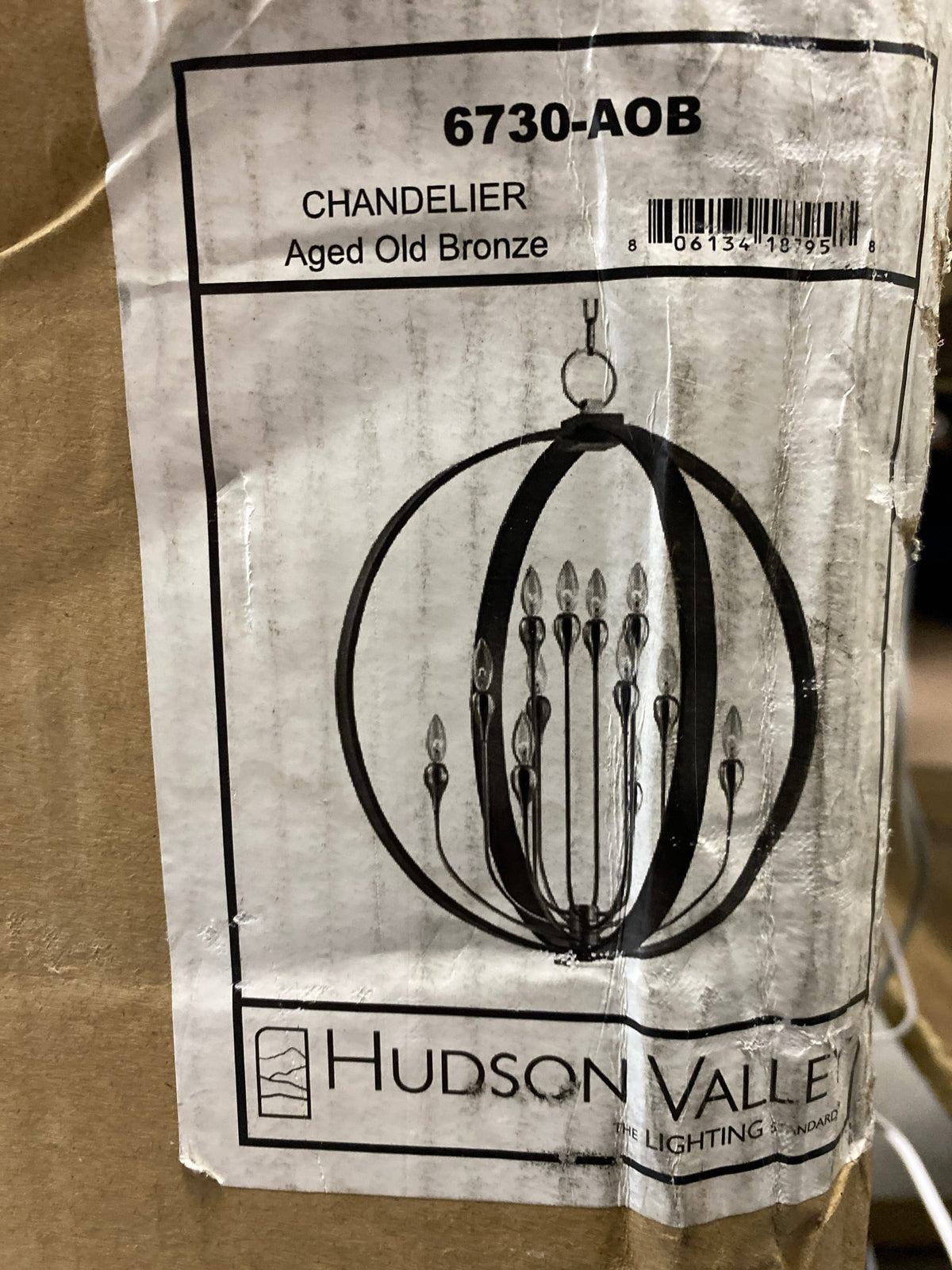 Hudson Valley Lighting 6730-AOB Dresden 12 Light 30" Wide Taper Candle Chandelier - Aged Old Bronze