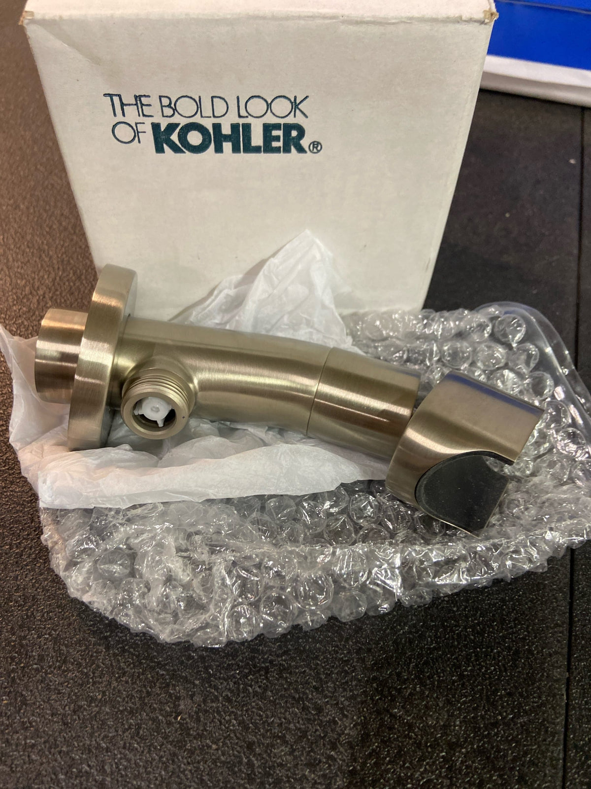 Kohler K-21051-BN Statement VES Wall-Mount Hand Shower Holder and Supply Elbow - Vibrant Brushed Nickel