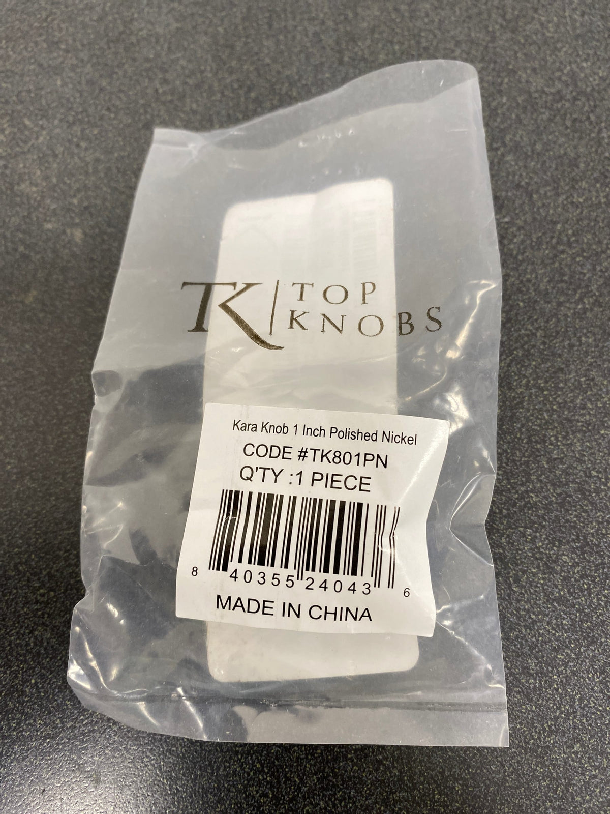 Top Knobs TK801PN Serene 1 Inch Round Cabinet Knob - Polished Nickel