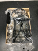 Hampton bay 28235 Drackert 13 in. 1-Light Flat Black Hardwired Outdoor Wall Light Lantern Sconce with Seedy Glass, No Bulb Included