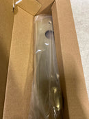 Baldwin FDNEWxCURLTAE003 New Hampshire Full Dummy One Piece Handleset with Left Handed Non-Turning Dummy Interior Curve Lever - Brass