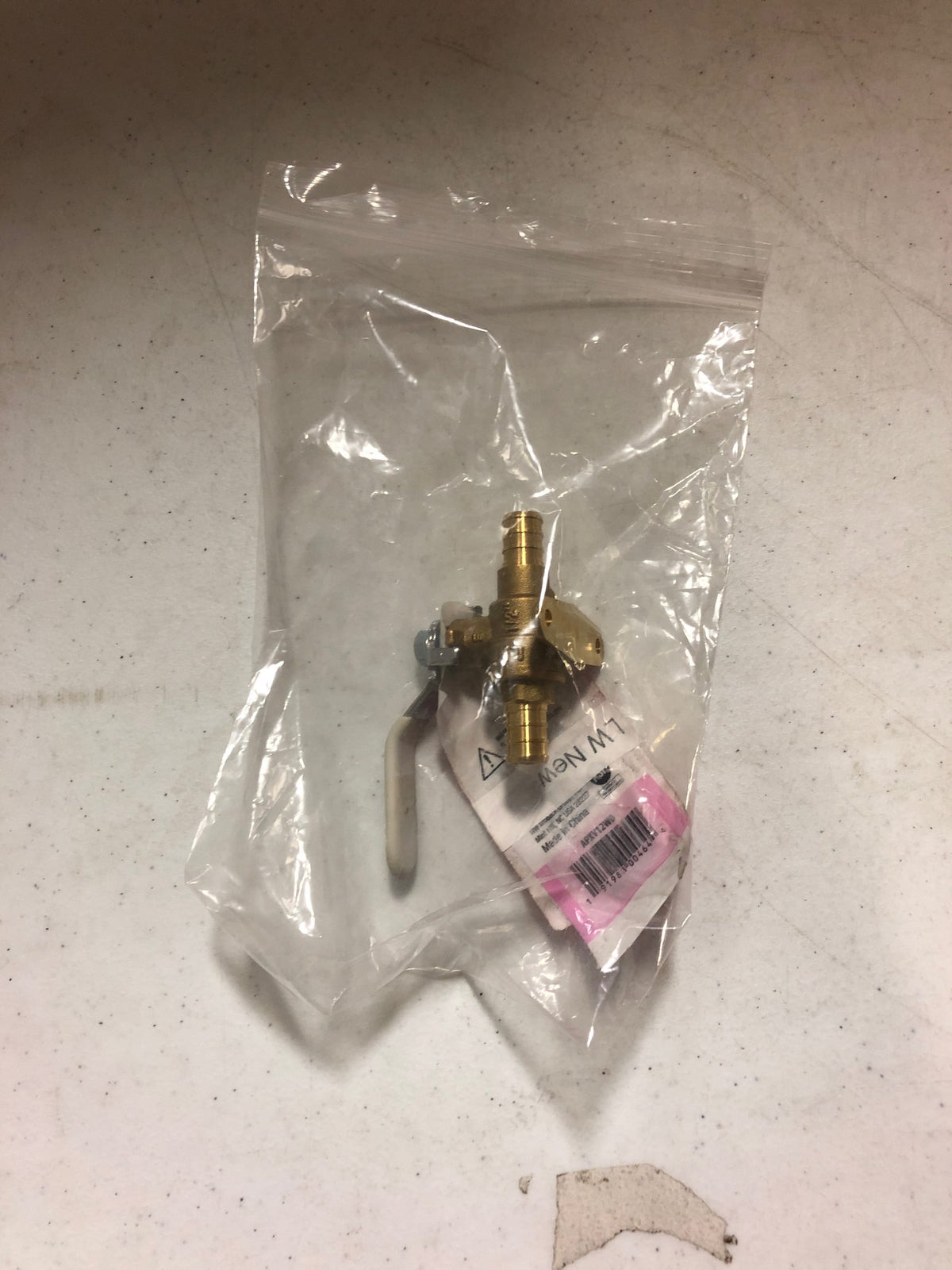 Apollo 1/2 in. Brass PEX-B Barb Ball Valve with Drain and Mounting Pad
