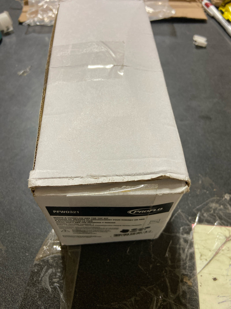 PROFLO PFWO321 1-1/2" Brass Toe Tap Tub Drain Kit - with Overflow - Chrome