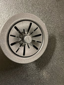 Elkay LKPDQD1BK Perfect Drain 3-1/2" Polymer Disposer Flange with Removable Basket Strainer and Rubber Stopper - Black