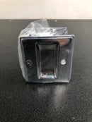 Deltana SDP25U26 Solid Brass 2-1/2" x 2-3/4" Adjustable Pocket Door Passage Lock - Chrome