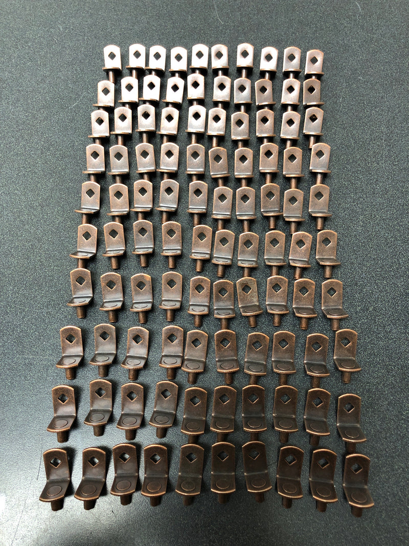 Knape and Vogt KV345WAL 11/16 Inch Long Shelf Support Peg - Pack of 100 - Walnut