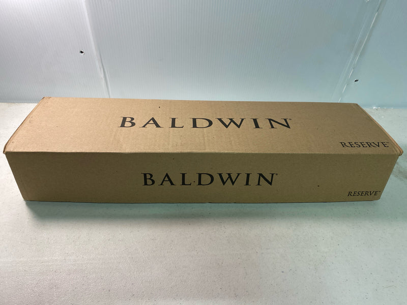 Baldwin SCNAPXROUTSR260 Napa Standard C Keyway Single Cylinder Keyed Entry Handleset with Traditional Square Rose and Round Knob on Interior - Polished Chrome