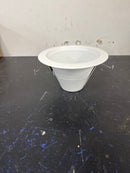 Nora Lighting NTM-713WAL 6" Air-Tight Aluminum Baffle Cone Reflector - White / Aluminum