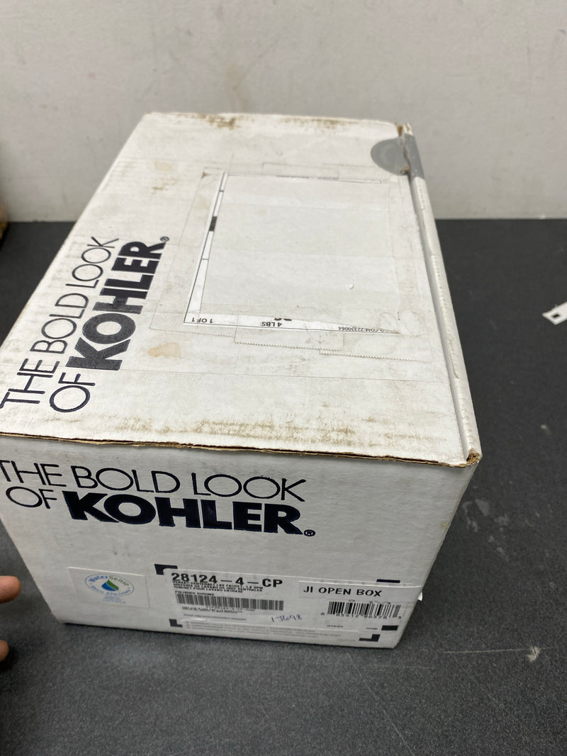 Kohler K-28124-4-CP Venza 1.2 GPM Centerset Bathroom Faucet - Polished Chrome