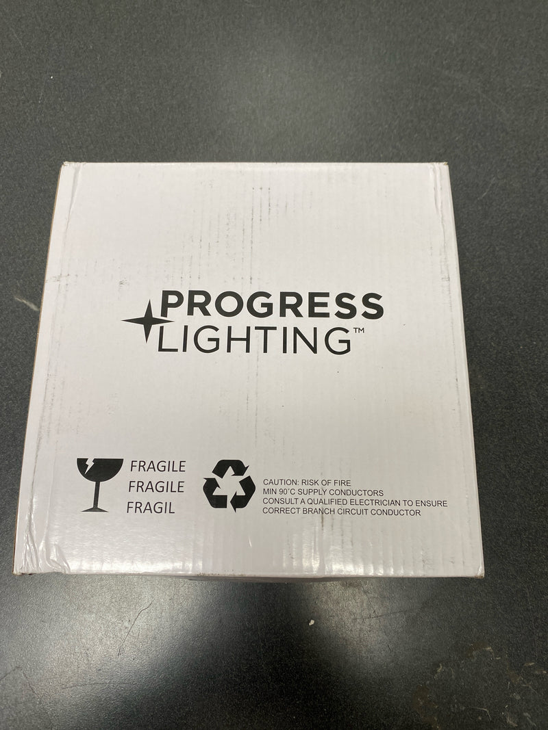 Progress Lighting P260002-31M-30 AirPro 1-Light Transitional Integrated LED Edgelit Ceiling Fan Light Kit Matte Black with Opal Shade