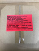 Home decorators collection DSHD19548F Delaney 13 in. White LED Flush Mount