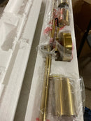 Globe Electric 64000094 35" 4-Light Adjustable Height Track Lighting, Matte Brass, Pivot Shades, Ceiling Lamp for Bedroom, Kitchen, Hallway, Bathroom, Den, Dining Room, Home Décor