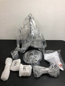 Elegant Lighting LD5020D9C Kaede 3 Light 9-1/2" Crystal Chandelier - Chrome