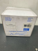 Artcraft Lighting AC11691BB Lyndon 8" Tall Bathroom Sconce - Black / Brushed Brass / Clear