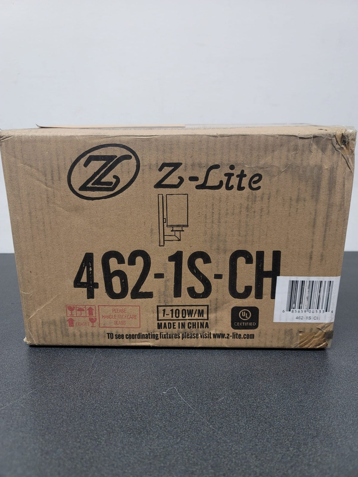 Z-Lite 462-1S-CH Savannah Single Light 10" Tall Bathroom Sconce with a Clear Glass Shade - Chrome