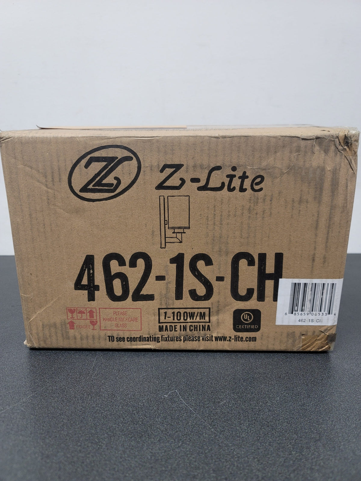 Z-Lite 462-1S-CH Savannah Single Light 10" Tall Bathroom Sconce with a Clear Glass Shade - Chrome