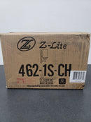 Z-Lite 462-1S-CH Savannah Single Light 10" Tall Bathroom Sconce with a Clear Glass Shade - Chrome