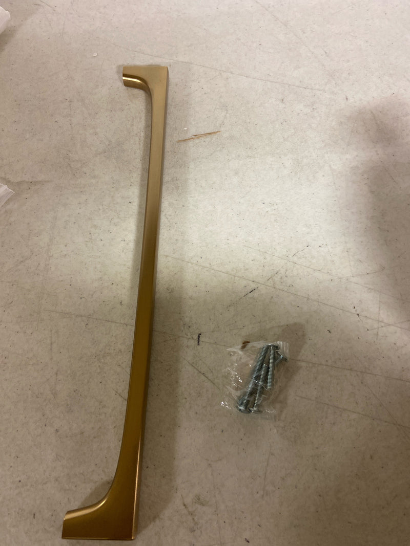 Amerock Merced 12-5/8 inch (320mm) Center-to-Center Golden Champagne Cabinet Pull, BP37429BBZ