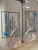 Deltana S35U1B-R 3-1/2 x 3-1/2 Plain Bearing Square Corner Full Mortise Hinge - Pair - Black