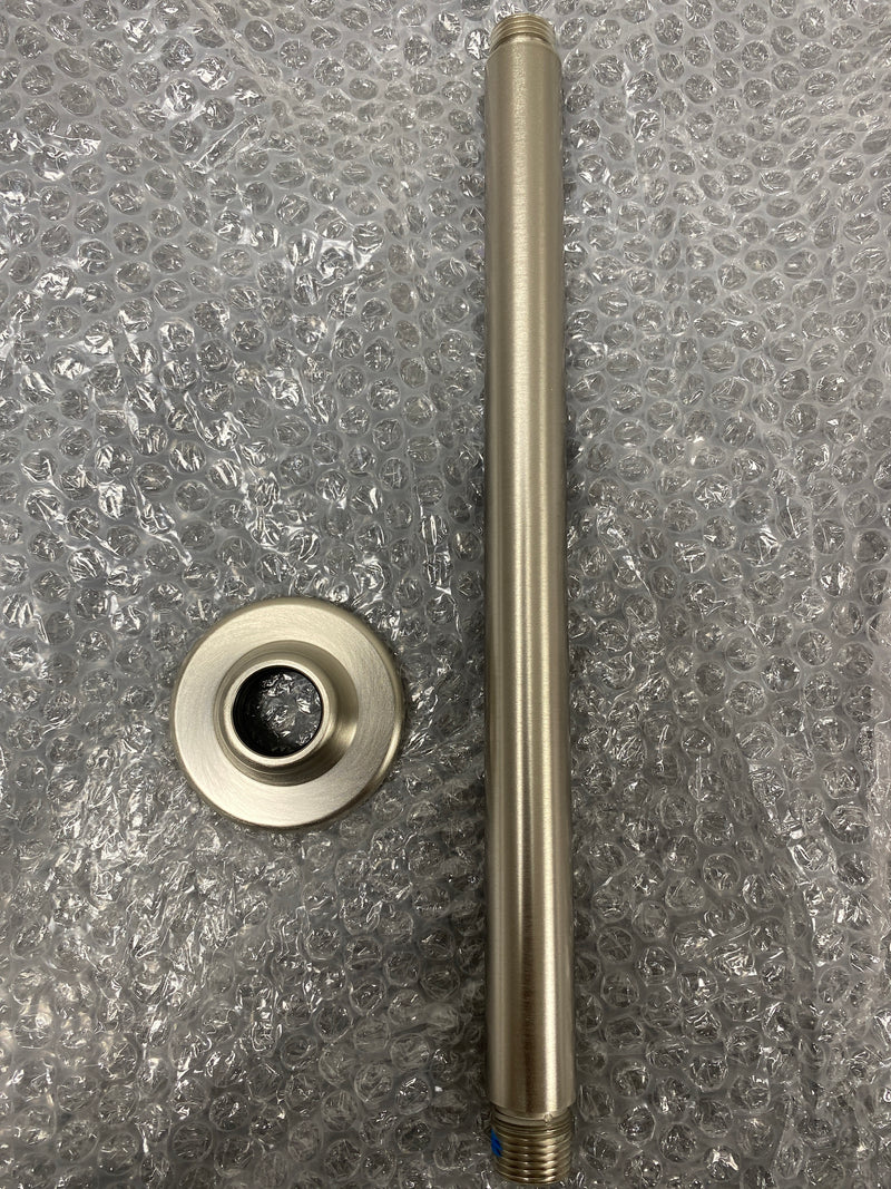 Graff G-8540-SN Various 12" Ceiling Mounted Shower Arm - Steelnox (Satin Nickel)