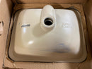 Kohler K-20000-0 White Caxton Rectangle 20-1/4" Undermount Bathroom Sink with Overflow