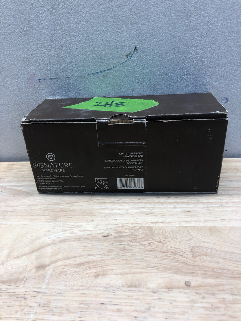 Signature Hardware SHTS72MB Lentz 6-7/8" Tub Spout - Matte Black