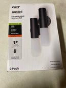 Feit electric WSR6/827/BK/2 1-Light Matte Black Rechargeable Battery-Powered Portable Integrated LED Wall Sconce Set (2 Pack)