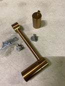 Moen YB0408BG Align Double Post Wall Mount Pivoting Toilet Paper Holder in Brushed Gold