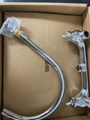 Elkay LK940LGN08L2H 1.5 GPM Wall Mounted Double Lever Handle Utility Faucet with Brass Handles - Chrome