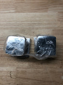 Emtek 5050FRKUS26 Freestone Non-Turning Two-Sided Dummy Door Knob Set with Square Rose from the Urban Modern Collection - Polished Chrome