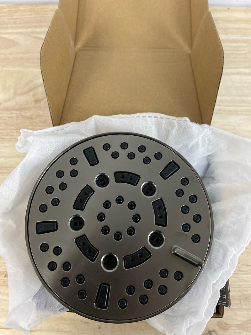 Brizo Brizo Universal Showering: 5” Linear Round H2Okinetic Multi-Function Wall Mount Shower Head - 2.5 GPM - 87292-SL-2.5