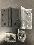 (2-Pk) Emtek Plain Bearing Heavy Hinge US19 Black 4-1/2" x 4-1/2" 9201519 