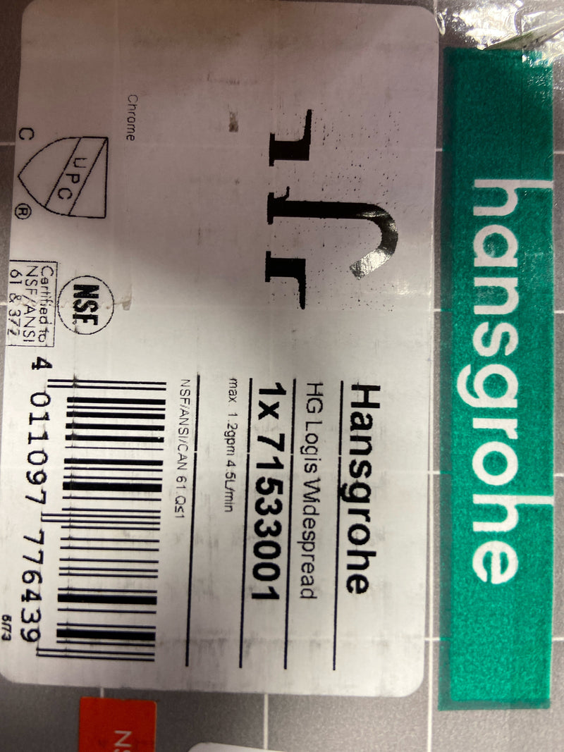 hansgrohe Logis Modern Low Flow Water Saving 2-Handle 3 9-inch Tall Bathroom Sink Faucet in Chrome, 71533001