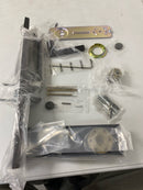 Baldwin FDSANxSQUCQE112 Santa Cruz Full Dummy Full Plate Handleset with Non-Turning Dummy Interior Square Lever - Venetian Bronze