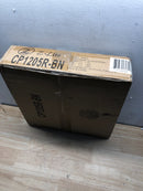 Unbranded CP1205R-BN Multi Point Canopy 12 in. 5-Light Brushed Nickel Round Ceiling Plate