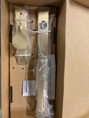 Emtek 3312US4 Adelaide Keyed Entry Single Cylinder Mortise Full Plate Handleset - Satin Brass