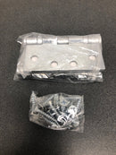 Deltana S44HDBB26D Commercial Style 4" X 4" Square Corner Ball Bearing Mortise Hinge - Set of (2) - Satin Chrome