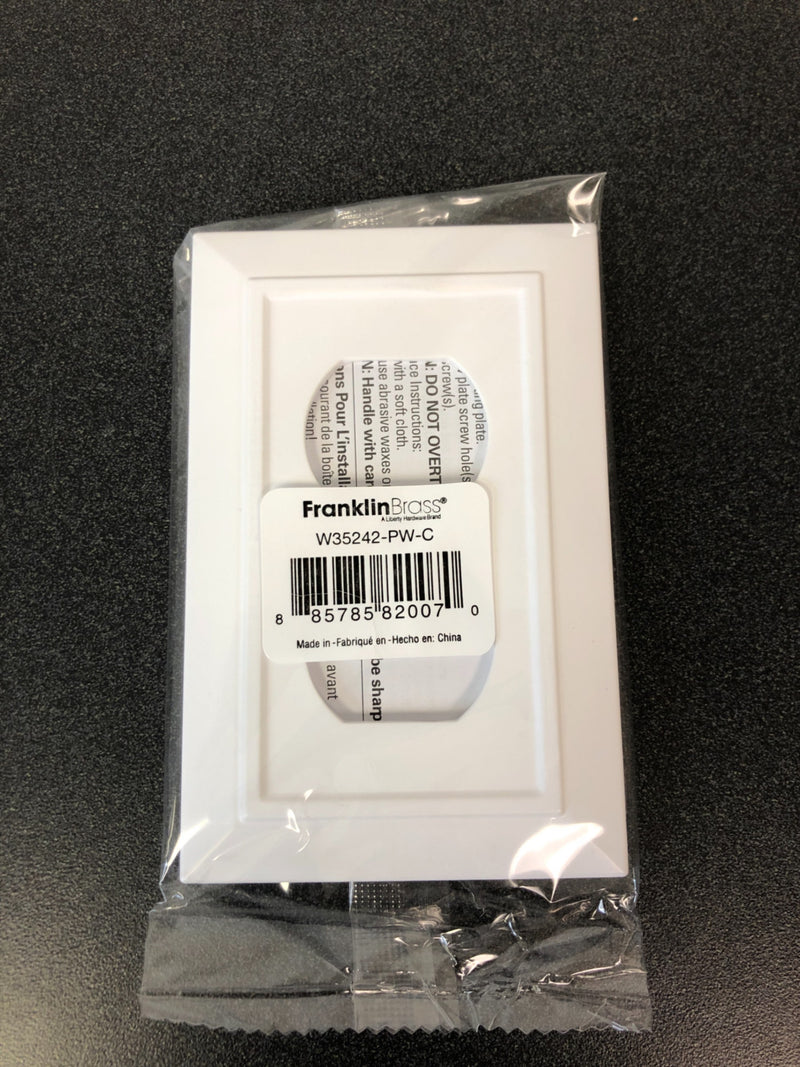 Franklin Brass Classic Architecture Single Duplex Outlet Wall Plate