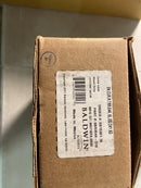 Baldwin ENCURRTRR044 Curve Right Handed Single Cylinder Keyed Entry Door Lever with Round Rose - Satin Brass