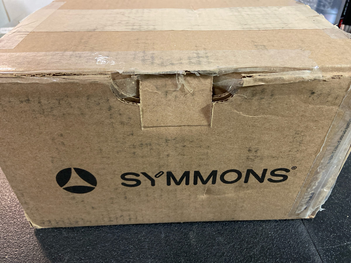 Symmons S4992MBTRM Verity Tub and Shower Trim Package with 2 GPM Single Function Shower Head - Diverter Included - Matte Black
