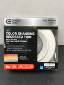 Commercial electric 53801101 6 in. Adjustable CCT 30 Lighting Options Integrated Integrated LED Recessed Light Trim New Construction Remodel