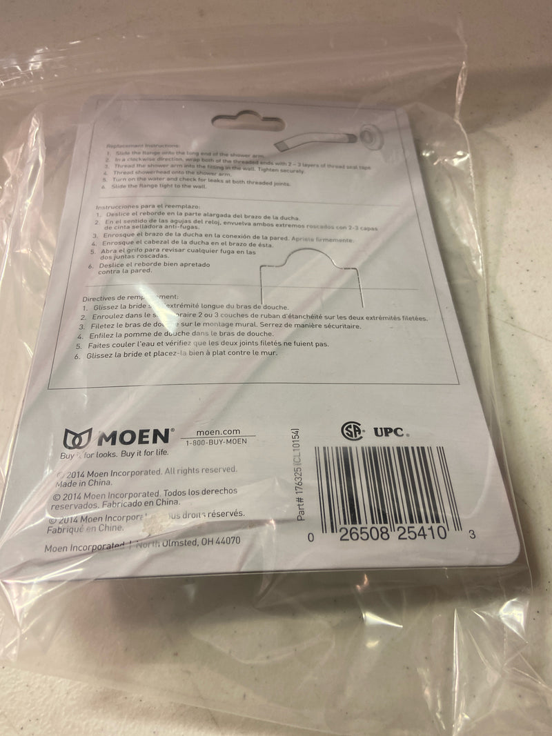 Moen CL10154 6" Shower Arm and Flange - Chrome