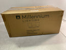 Millennium Lighting 8112-MB 2 Light 15" Wide Bathroom Vanity Light with Clear Glass Shades - Matte Black