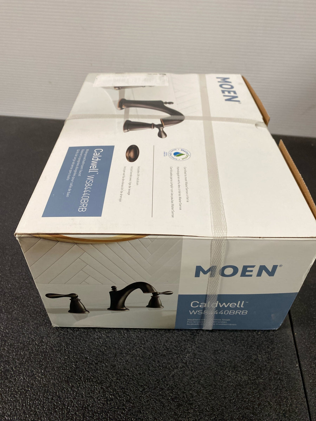 Moen WS84440BRB Caldwell Widespread Bathroom Faucet - Includes Pop-Up Drain Assembly - Mediterranean Bronze