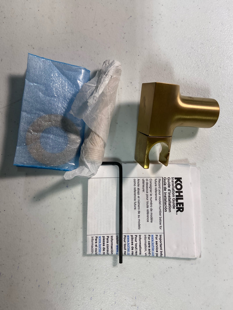 Kohler K-98354-2MB Exhale 1/2" Connection Supply Elbow with Check Val - Vibrant Brushed Moderne Brass