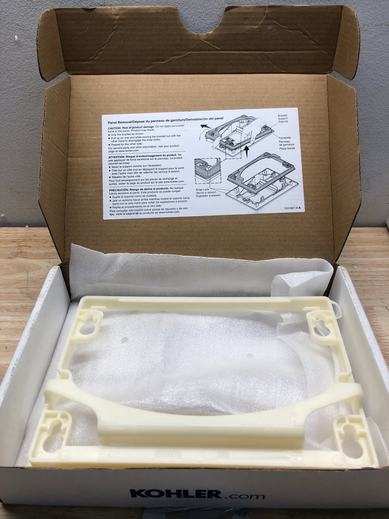 Kohler K-8857-0 Bevel 1.6 / 0.8 GPF Dual Flush Actuator Plate - White