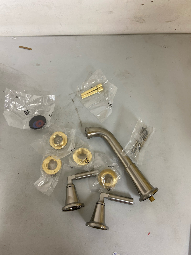 Delta T3548lf-Wl Bowery 1.2 GPM Wall Mounted Widespread Bathroom Faucet - Brilliance