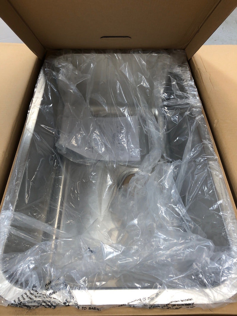 Signature Hardware 447789 Calverton 30" Drop In or Undermount Single Basin Stainless Steel Kitchen Sink - Stainless Steel