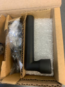 Baldwin PVTUBCRR190 Tube Privacy Leverset with Contemporary Round Rose - Satin Black