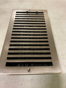 Signature Hardware 292006 Modern Brass Wall Register - 6"x10" (7-1/2"x11-1/2" Overall) - Brushed Nickel